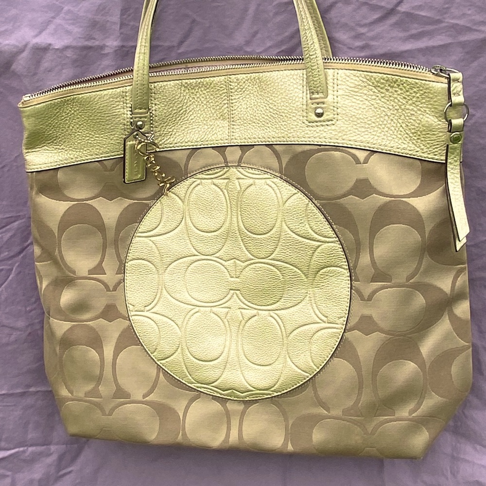 Gold Coach Bag